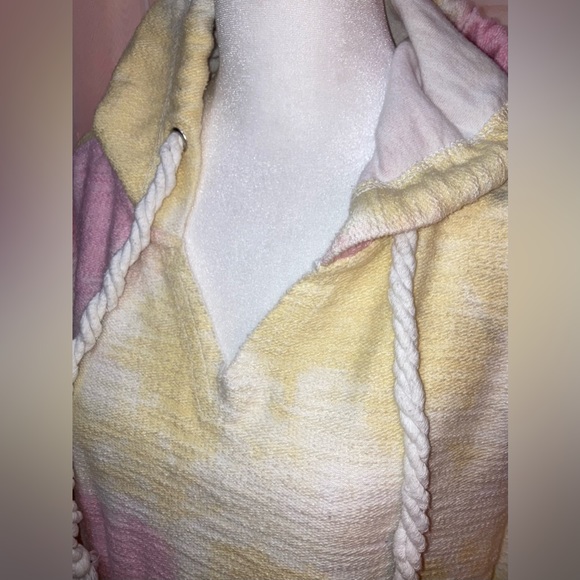 Southern Spirit Bathing suit Cover Hoodie Picket Pastel Tie Dye Relaxed Fit M - Picture 2 of 15